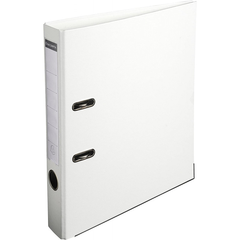 photo-Classeur à levier - Blanc - Dos large - 50mm - 2 anneaux - Exacompta