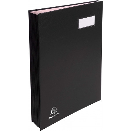 Parapheur 12 Compartiments Noir 24 X 32 Cm - Exacompta | Surdiscount