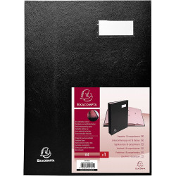 Parapheur 18 Compartiments Noir 24 X 32 Cm - Exacompta pas cher