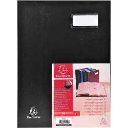 Parapheur 24 Compartiments Noir 24 X 32 Cm - Exacompta pas cher