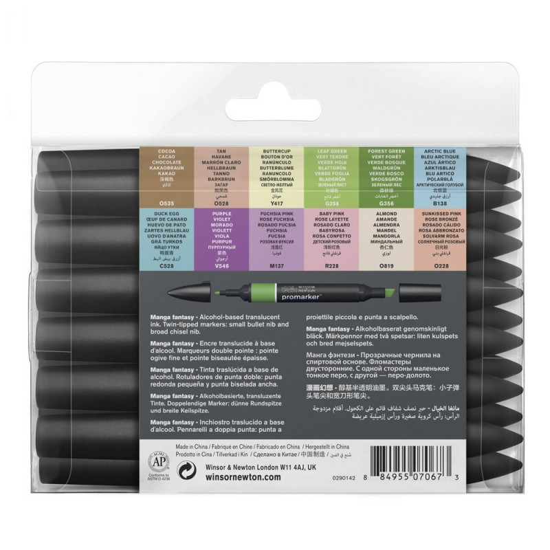 Pochette Feutres Promarker 12+1 Manga Fantasy - Winsor et Newton | à seulement 29,95 €