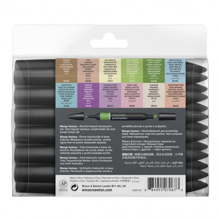 Pochette Feutres Promarker 12+1 Manga Fantasy - Winsor et Newton | à seulement 29,95 €
