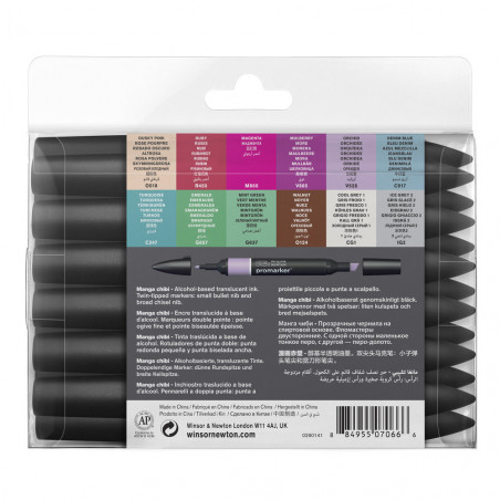 Pochette Feutres Promarker 12+1 Manga Chibi - Winsor et Newton | à seulement 29,95 €