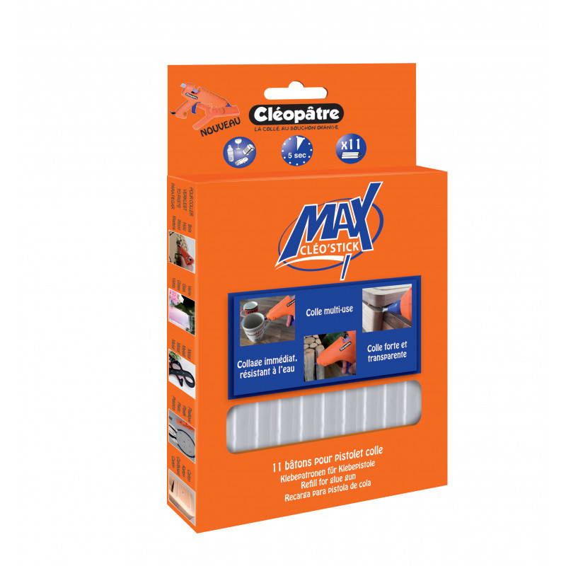 Boîte De 11 Sticks De Colle - Cléo'Stick - Pistolet A Colle - Cléopâtre pas cher