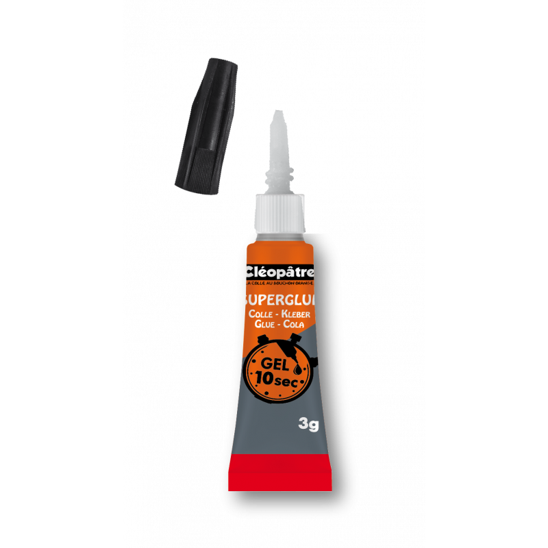 Colle Super Glue Gel - 3G - Cléopâtre | Surdiscount