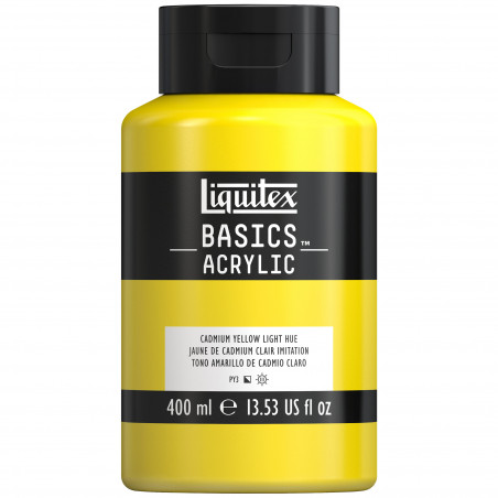 photo-Peinture acrylique - Jaune cadmium clair - 159 - Liquitex Basics acrylic - Pot 400ml