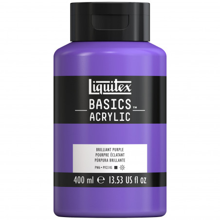 photo-Peinture acrylique - Pourpre éclatant - 590 - Liquitex Basics acrylic - Pot 400ml