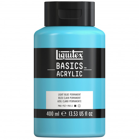 photo-Peinture acrylique - Bleu clair permanent - 770 - Liquitex Basics acrylic - Pot 400ml