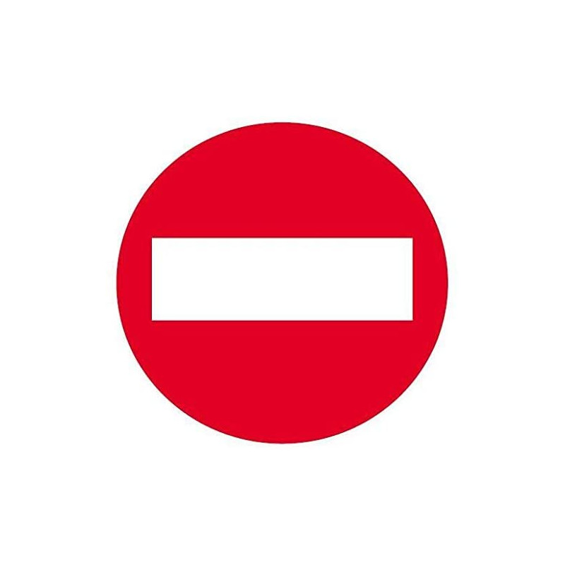 Étiquette De Signalisation - Passage Interdit - 11,5X11,5Cm - Apli | à seulement 1,99 €