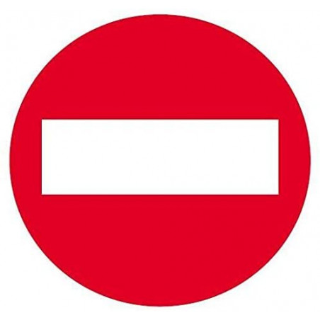 Étiquette De Signalisation - Passage Interdit - 11,5X11,5Cm - Apli | à seulement 1,99 €
