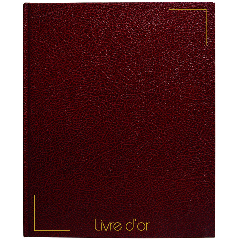 Livre D'Or - 26 X 26,5 Cm - Bordeaux - Sign pas cher