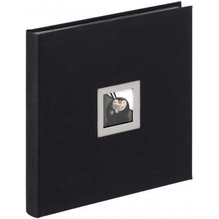 photo-Album photos - 30x30 cm - 50 pages noires - Couverture noire avec encart
