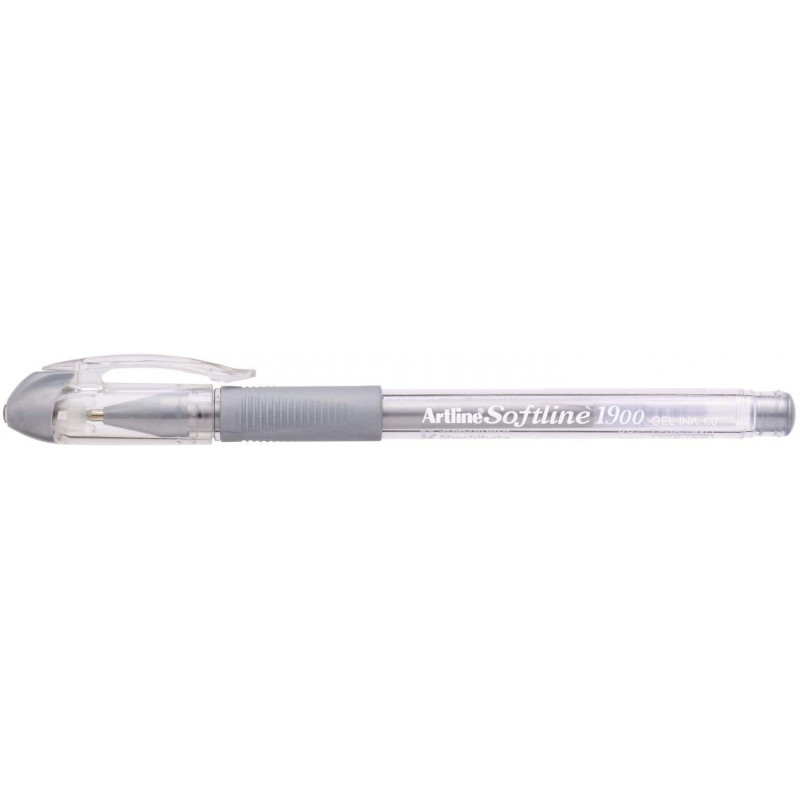 Stylo Bille - Encre Gel - Pointe Fine - Argent - Softline - Artline pas cher