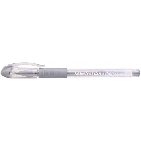 Stylo Bille - Encre Gel - Pointe Fine - Argent - Softline - Artline pas cher