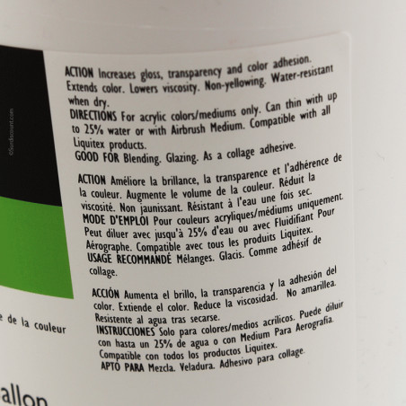 Liquitex Additif Medium Brillant 3.78L | Surdiscount