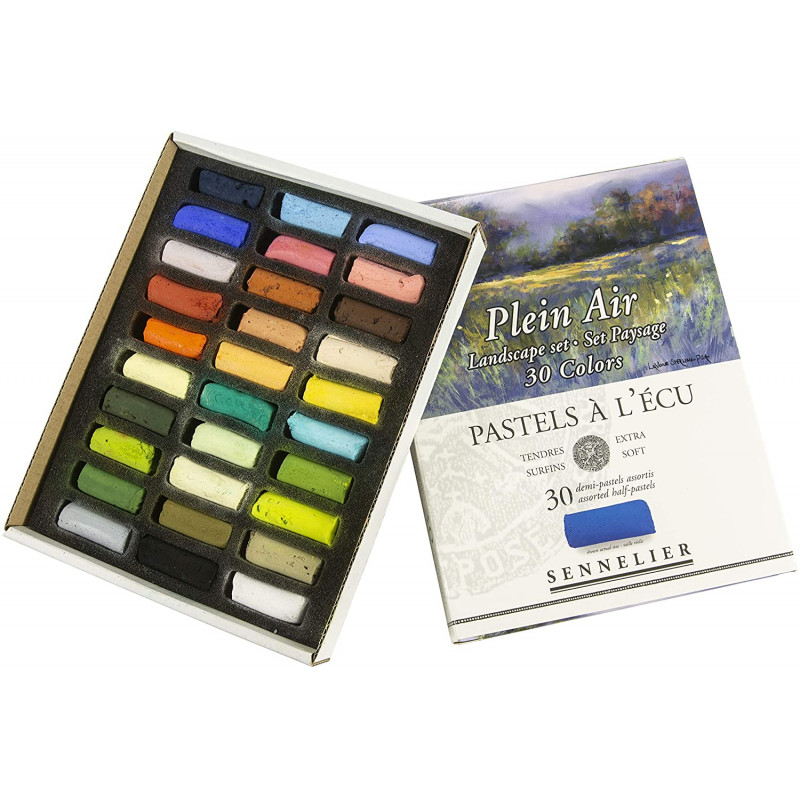 Boîte De 30 Demi-Pastels A L'Écu - Paysages De Campagne - Sennelier | Surdiscount