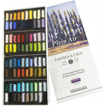 Boîte De 80 Demi-Pastels A L'Écu - Plein Air - Sennelier | Surdiscount