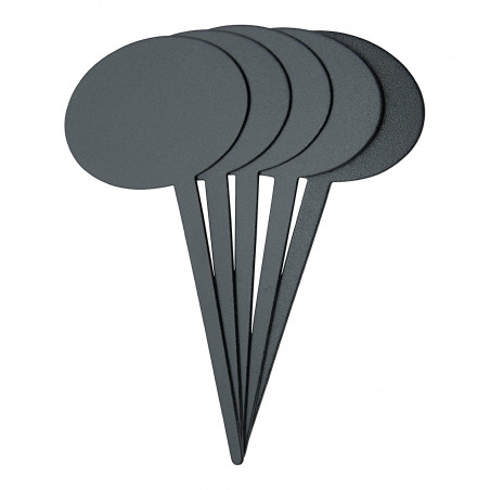 Lot De 5 Ardoises Silhouette - Bulle - Feutre + Craie - Securit | Surdiscount