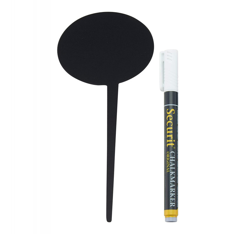 Lot De 5 Ardoises Silhouette - Bulle - Feutre + Craie - Securit | à seulement 5,99 €