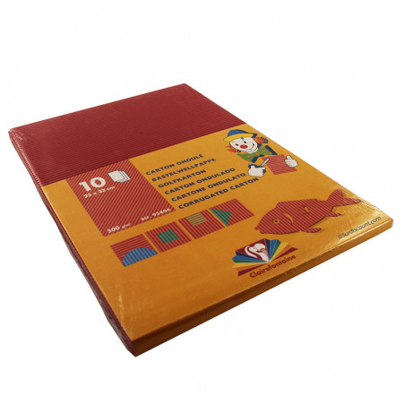 Carton Ondule Rouge - Clairefontaine | Surdiscount