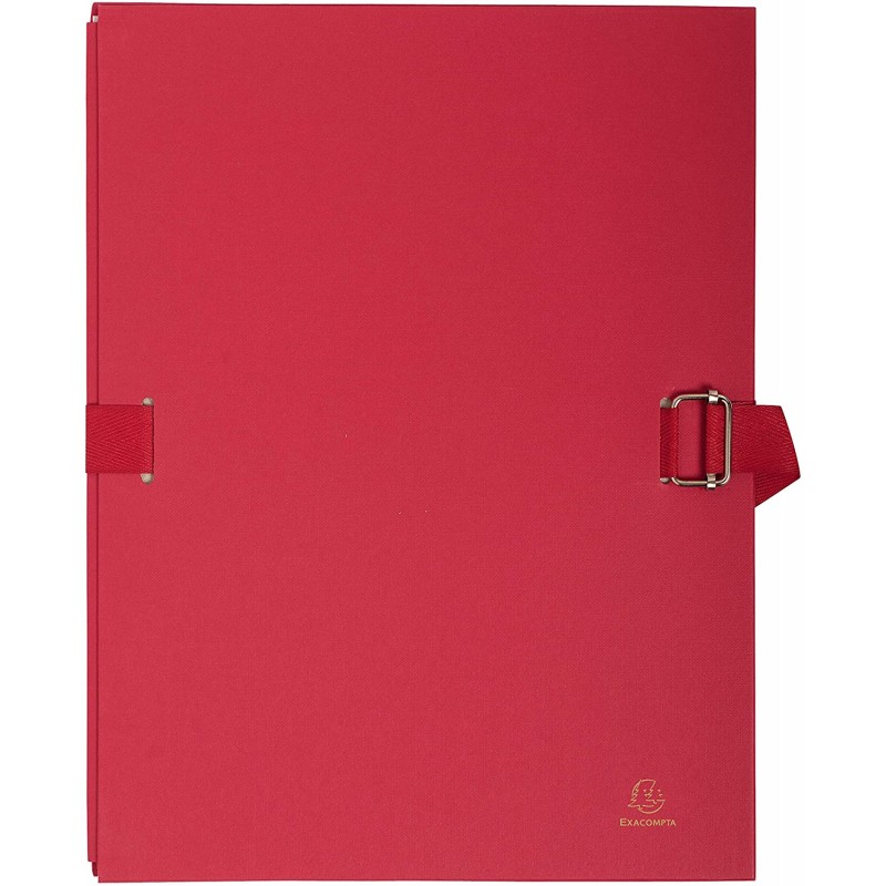 Chemise A Dos Extensible/Sangle Rouge 725E - Exacompta | Surdiscount