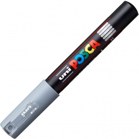 MARQUEUR POINTE EXTRA-FINE - GRIS - PC1MC - POSCA pas cher