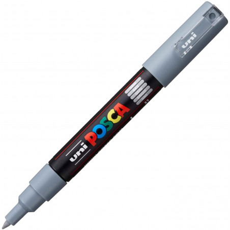 MARQUEUR POINTE EXTRA-FINE - GRIS - PC1MC - POSCA | à seulement 2,95 €