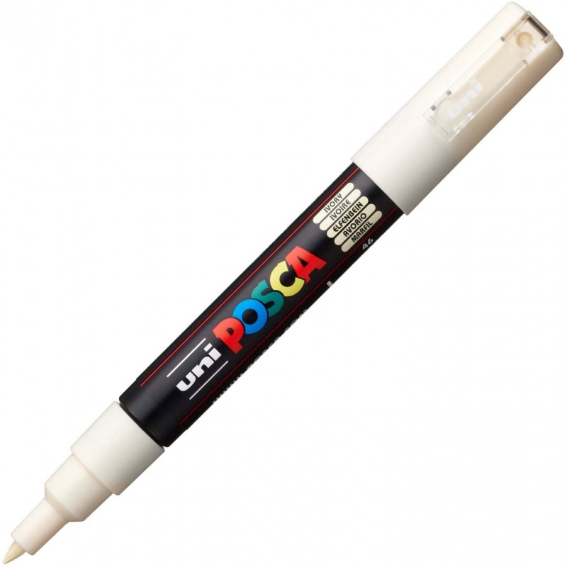 MARQUEUR POINTE EXTRA-FINE - IVOIRE - PC1MC - POSCA | à seulement 2,95 €