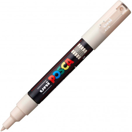 MARQUEUR POINTE EXTRA-FINE - BEIGE - PC1MC - POSCA | à seulement 2,95 €