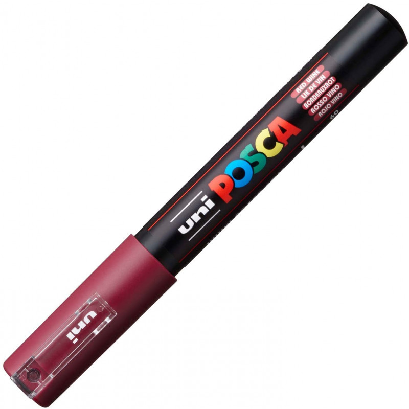 MARQUEUR POINTE EXTRA-FINE - LIE DE VIN - PC1MC - POSCA pas cher