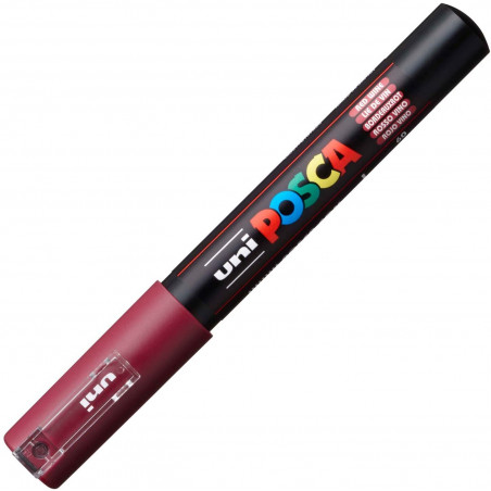 MARQUEUR POINTE EXTRA-FINE - LIE DE VIN - PC1MC - POSCA pas cher