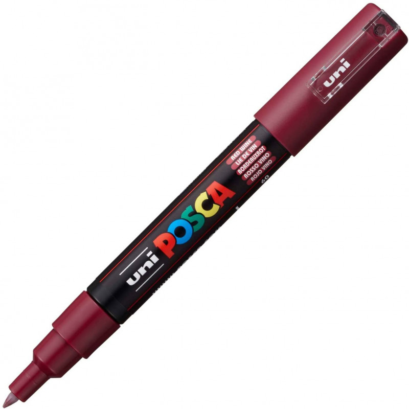 MARQUEUR POINTE EXTRA-FINE - LIE DE VIN - PC1MC - POSCA | à seulement 2,95 €