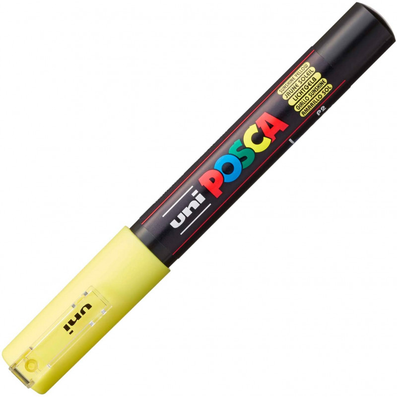 MARQUEUR POINTE EXTRA-FINE - JAUNE SOLEIL - PC1MC - POSCA pas cher