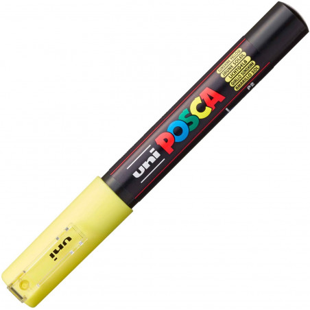 MARQUEUR POINTE EXTRA-FINE - JAUNE SOLEIL - PC1MC - POSCA pas cher