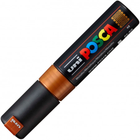 MARQUEUR POINTE LARGE BISEAUTEE - BRONZE - PC8K - POSCA | à seulement 5,5 €