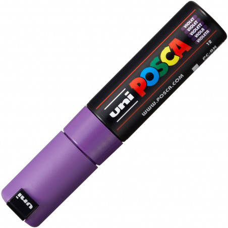 MARQUEUR POINTE LARGE BISEAUTEE - VIOLET - PC8K - POSCA | à seulement 5,5 €