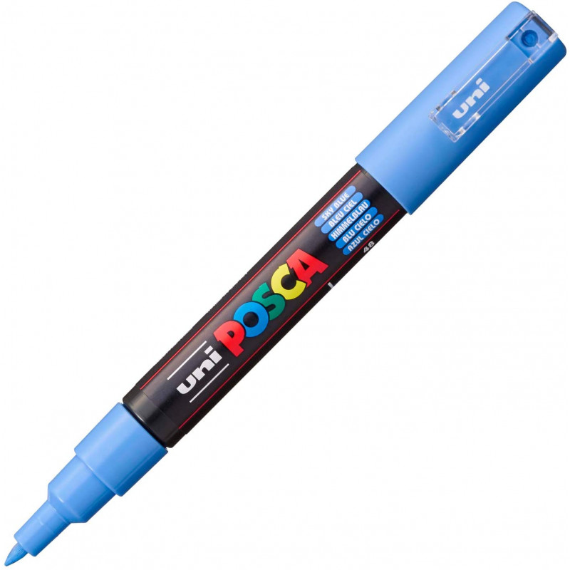 MARQUEUR POINTE EXTRA-FINE - BLEU CIEL - PC1MC - POSCA | à seulement 2,95 €