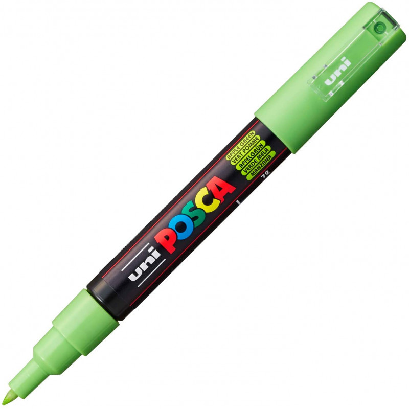 MARQUEUR POINTE EXTRA-FINE - VERT POMME - PC1MC - POSCA | à seulement 2,95 €