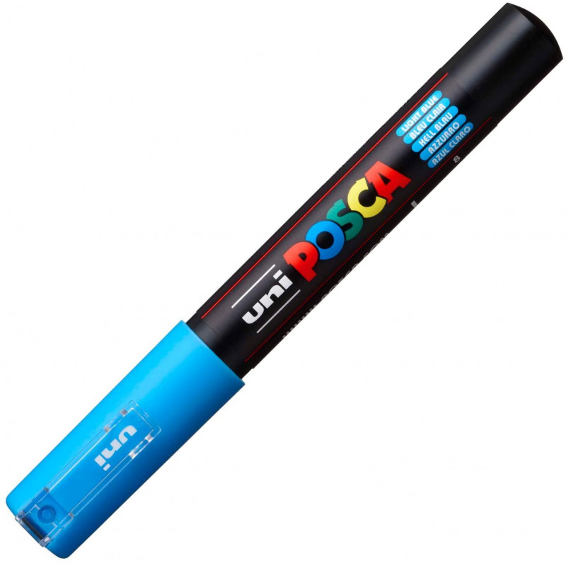 MARQUEUR POINTE EXTRA-FINE - BLEU CLAIR - PC1MC - POSCA pas cher