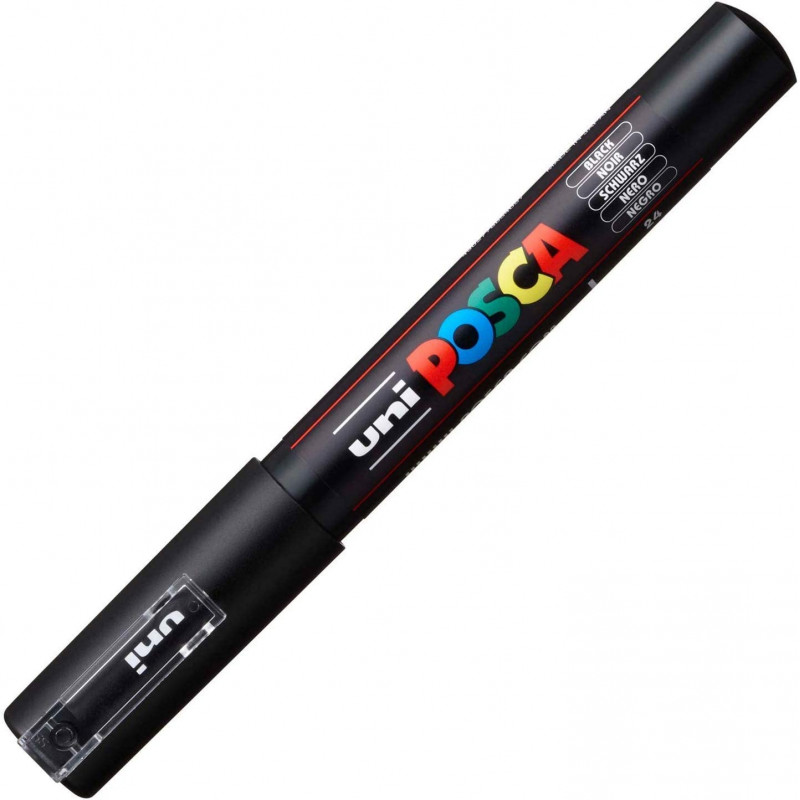 MARQUEUR POINTE EXTRA-FINE - NOIR - PC1MC - POSCA pas cher