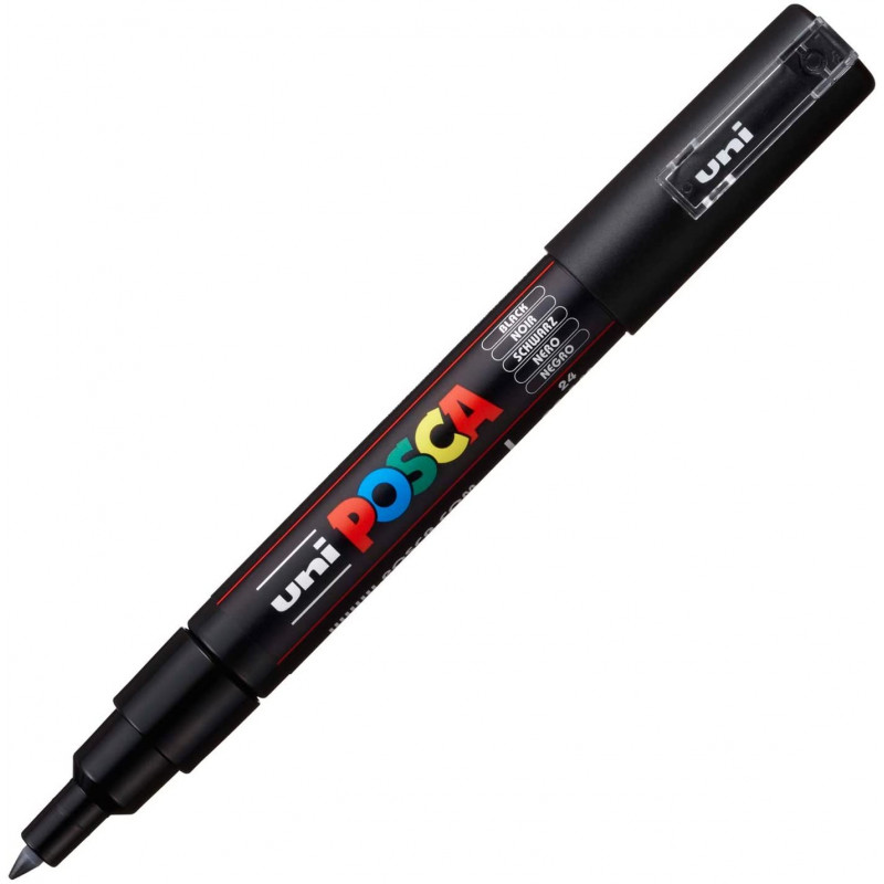 MARQUEUR POINTE EXTRA-FINE - NOIR - PC1MC - POSCA | à seulement 2,95 €