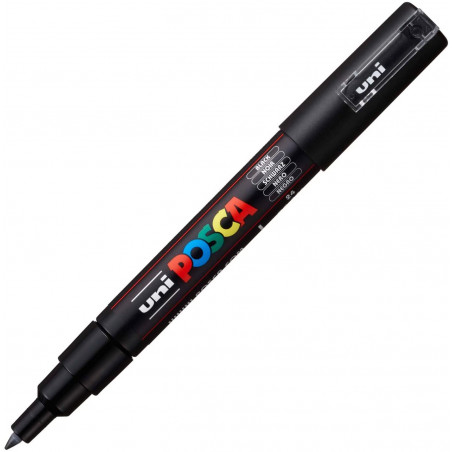 MARQUEUR POINTE EXTRA-FINE - NOIR - PC1MC - POSCA | à seulement 2,95 €
