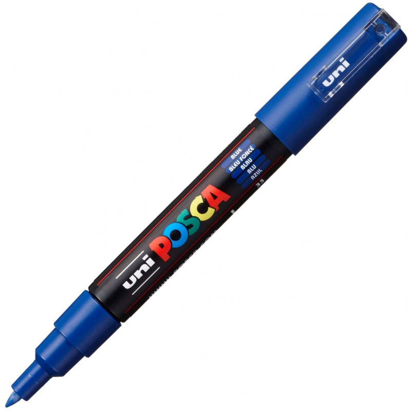 MARQUEUR POINTE EXTRA-FINE - BLEU FONCE - PC1MC - POSCA | à seulement 2,95 €