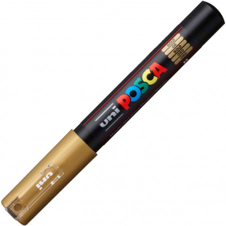 MARQUEUR POINTE EXTRA-FINE - OR - PC1MC - POSCA pas cher