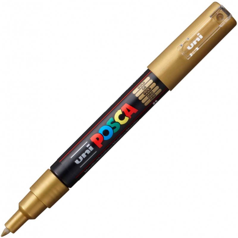 MARQUEUR POINTE EXTRA-FINE - OR - PC1MC - POSCA | à seulement 2,95 €
