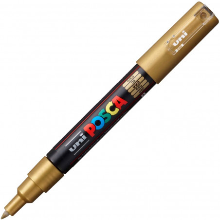 MARQUEUR POINTE EXTRA-FINE - OR - PC1MC - POSCA | à seulement 2,95 €