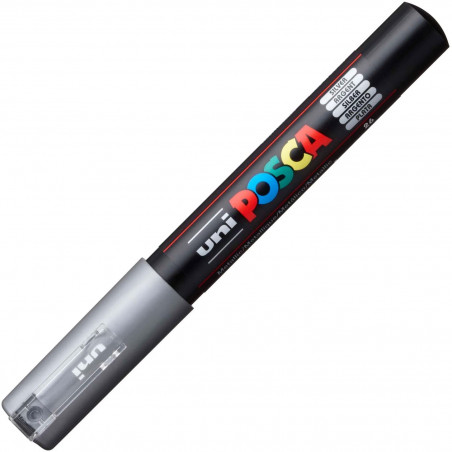 MARQUEUR POINTE EXTRA-FINE - ARGENT - PC1MC - POSCA pas cher