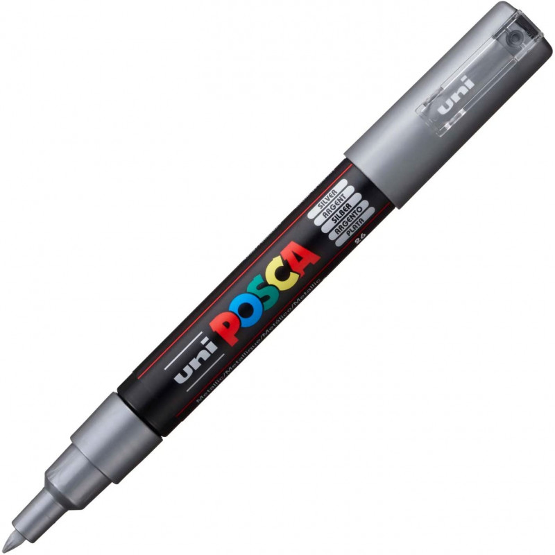 MARQUEUR POINTE EXTRA-FINE - ARGENT - PC1MC - POSCA | à seulement 2,95 €