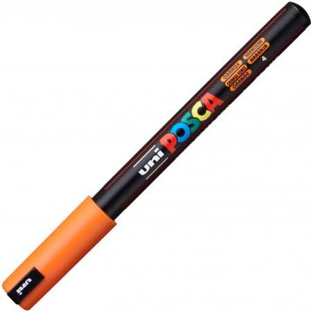 MARQUEUR POINTE EXTRA-FINE - ORANGE - PC1MR - POSCA pas cher