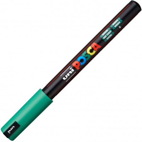 MARQUEUR POINTE EXTRA-FINE - VERT FONCE - PC1MR - POSCA pas cher